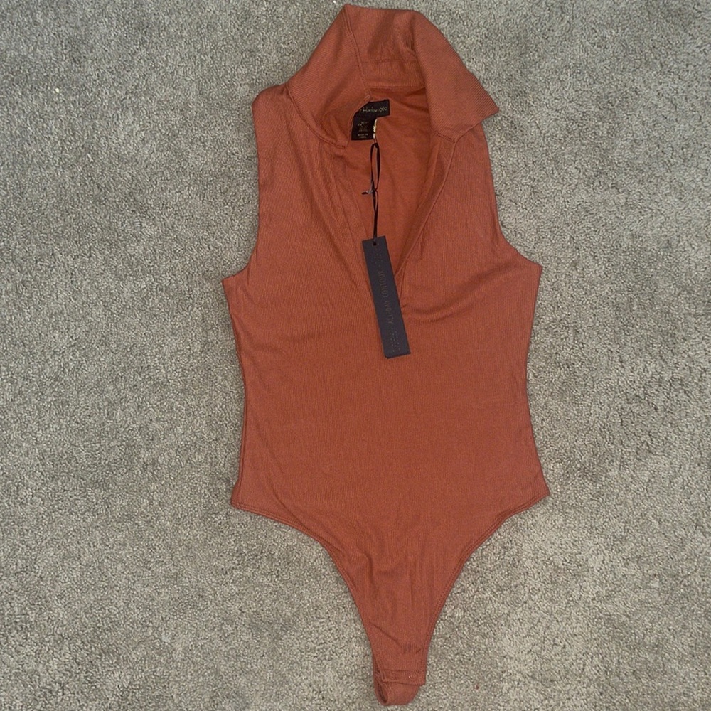 House of Harlow 1960 Rust Bodysuit